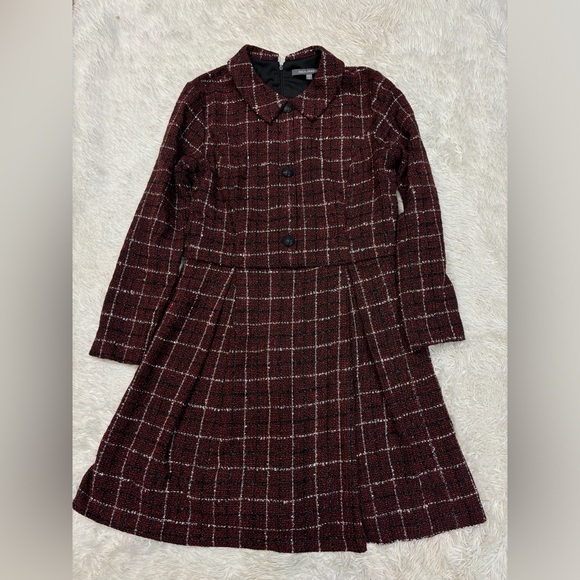 Julia Jordan Plaid Tweed Jacket Dress - Picture 3 of 7